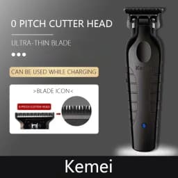 Kemei Hair Clipper Km-2299 Km-1757 Km-TX10 Hair Trimmer Machine Local Cooling Professional Haircut Machine 0 mm Clippers Set