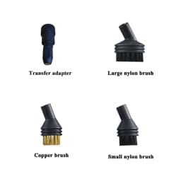 Steam Brush For 8mm Transfer Adapter Nozzles Handheld Steam Cleaner Cleaning Brushes Parts Replacement