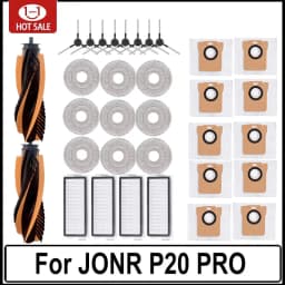 For JONR P20 PRO / T5 Pro Robot Vacuum Cleaner Accessories Main Side Brush Hepa Filter Mop Cloth Replacement