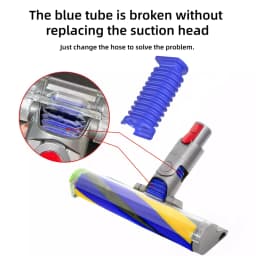 Vacuum Lower Duct Hose For Dyson V8slim/Digital Slim/V10 Slim/V12/V12slim/V15 Detect Slim Vacuum Cleaner Blue Hose（1/2PCS)