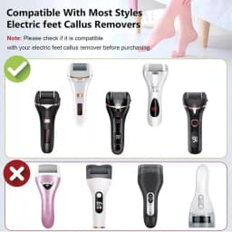 3PC Replacement Roller Heads for Pedi Foot File, Callus Shaver, Pedicure Kit for Cracked Heels and Dead Skin