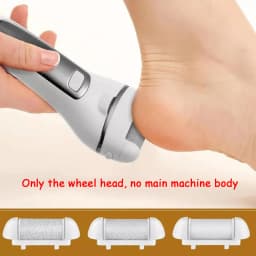 3PC Replacement Roller Heads for Pedi Foot File, Callus Shaver, Pedicure Kit for Cracked Heels and Dead Skin