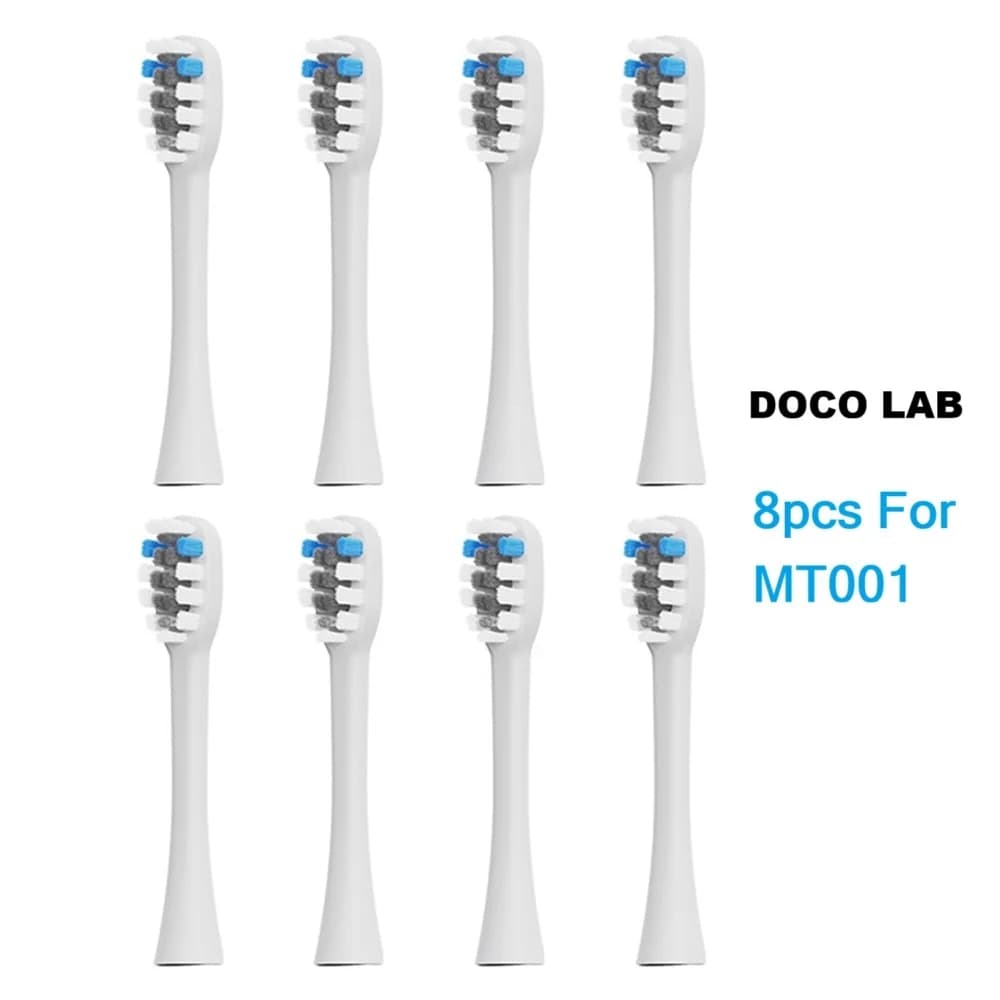 Toothbrush Heads Compatible with DOCOLAB Sonic Electric Toothbrush MT001, Replacement Brush Heads DuPont Nozzles