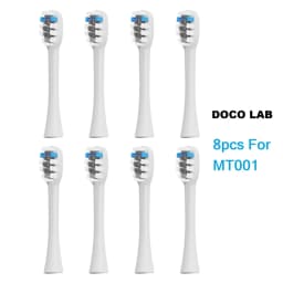 Toothbrush Heads Compatible with DOCOLAB Sonic Electric Toothbrush MT001, Replacement Brush Heads DuPont Nozzles