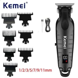 Kemei 2293 Professional Barber Hair Trimmer Cordless Men Rechargeable Hair Clippers Electric Finish Cutting Machine Fit Babyliss