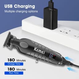 Kemei 2293 Professional Barber Hair Trimmer Cordless Men Rechargeable Hair Clippers Electric Finish Cutting Machine Fit Babyliss