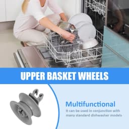 Dishwasher Top Basket Wheels 8PC Universal Basket Roller Wheels For Siemens For Neff For Bosch For Constructa Kit Accessories