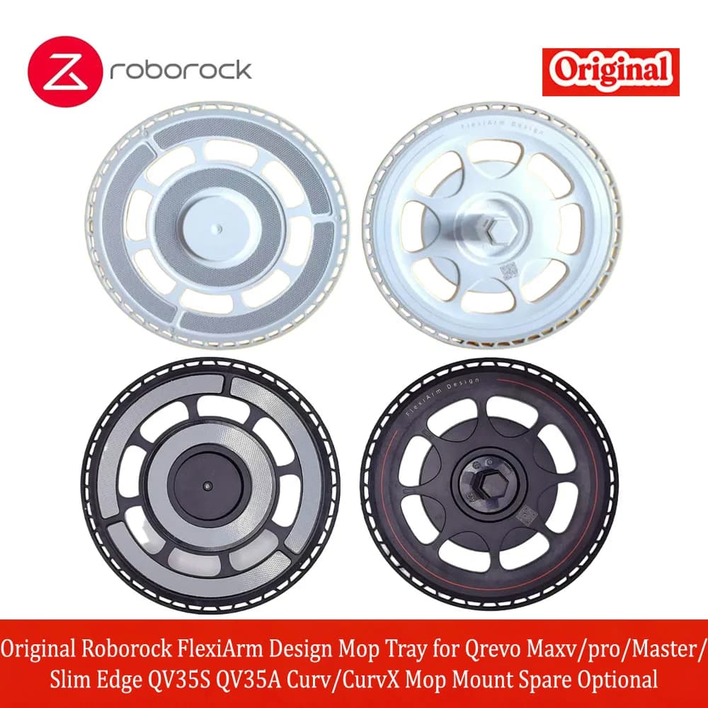 Original Roborock FlexiArm Design Mop Tray for Qrevo Maxv/pro/Master/Slim Edge QV35S QV35A Curv/CurvX Mop Mount Spare Accessory
