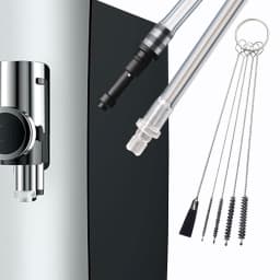 Milk System Replacement Parts With Adapter And Cleaning Brushes Compatible with Jura Coffee Machine Models