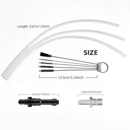 Milk System Replacement Parts With Adapter And Cleaning Brushes Compatible with Jura Coffee Machine Models