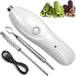 N18R Corer Tool Portable Vegetable Corer Cordless,Electric Scraping Scale Machine with 2 Cutter,Stainless Steel Fruit Digging