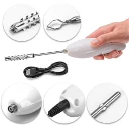 N18R Corer Tool Portable Vegetable Corer Cordless,Electric Scraping Scale Machine with 2 Cutter,Stainless Steel Fruit Digging