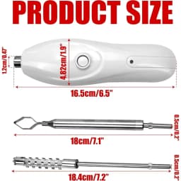 N18R Corer Tool Portable Vegetable Corer Cordless,Electric Scraping Scale Machine with 2 Cutter,Stainless Steel Fruit Digging