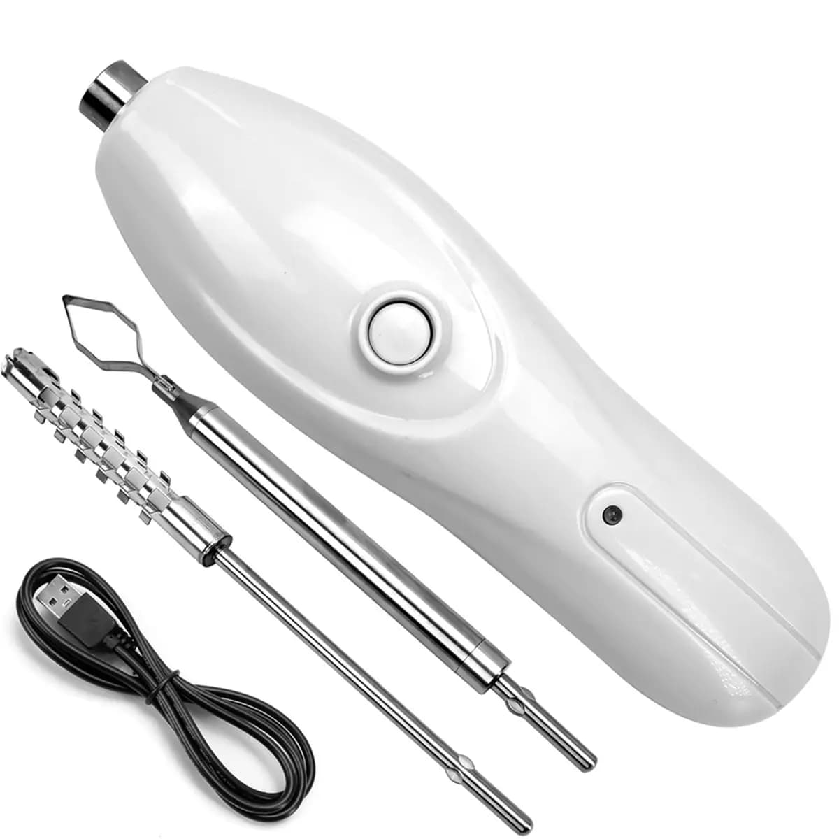N18R Corer Tool Portable Vegetable Corer Cordless,Electric Scraping Scale Machine with 2 Cutter,Stainless Steel Fruit Digging