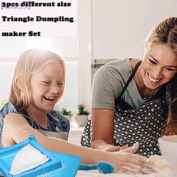 【MAX-55】Dumpling Maker Empanada Maker Press - Jannity Triangle Dumpling Ravioli Maker Set Press Pierogi Mold Kitchen Tools