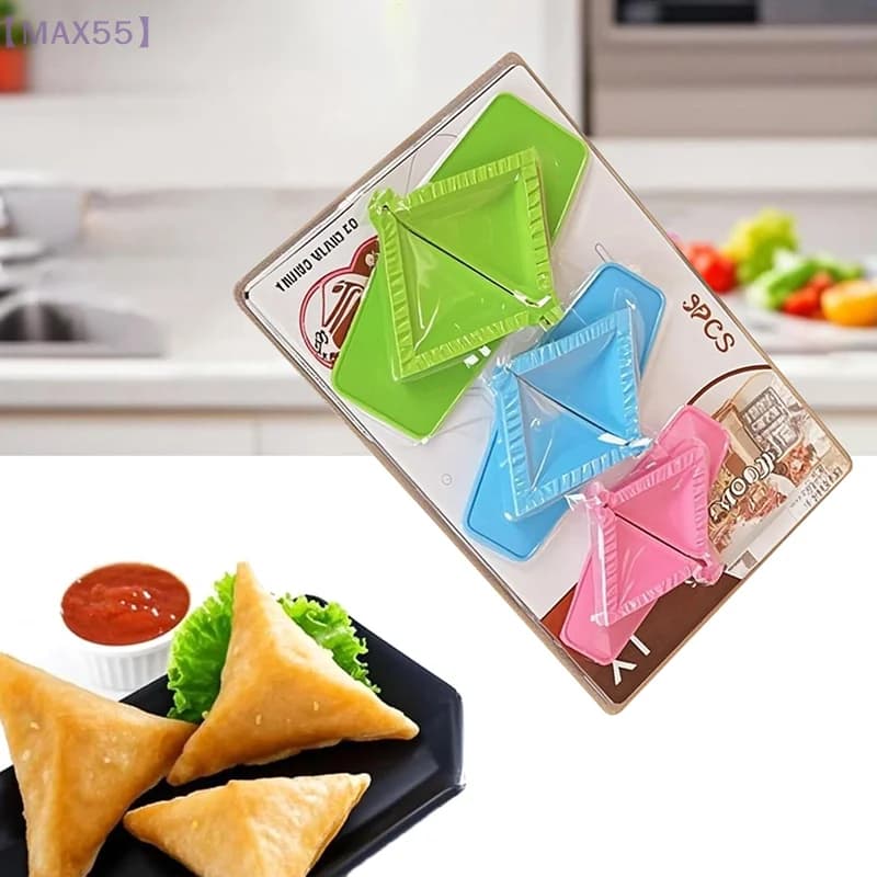 【MAX-55】Dumpling Maker Empanada Maker Press - Jannity Triangle Dumpling Ravioli Maker Set Press Pierogi Mold Kitchen Tools