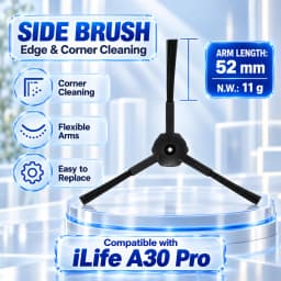 Compatible For ILife A30 Pro Replacement Parts Kit Main Brush Side Brush HEPA Filter Mop Dust Bag 5000pa Odkurzacz Akcesoria