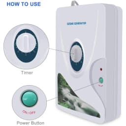 600mg Ozone Generator Water Ozonator O3 Ozone Machine 600mg/h for Home Air, Water, Fruits, Vegetables Clean EU US Plug
