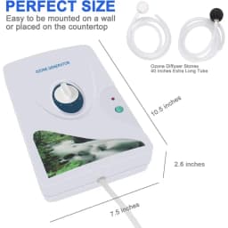 600mg Ozone Generator Water Ozonator O3 Ozone Machine 600mg/h for Home Air, Water, Fruits, Vegetables Clean EU US Plug