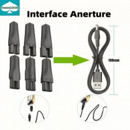 NEW 8PCS Power Cord 5V Replacement USB Adapter Charger Suitable for All Kinds Hair Clippers Beard Trimmers Shavers