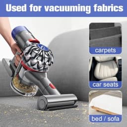 Mini Motorized Brush for Dyson V10 V11 V15 V7 V8, Mini Turbine Nozzle for Cleaning Mattresses, Upholstery and Stairs