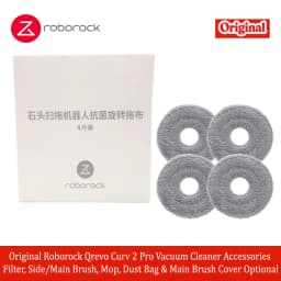 Original Roborock Qrevo Curv 2 Pro Vacuum Cleaner Accessories Filter, Side/Main Brush, Mop, Dust Bag & Main Brush Cover Optional