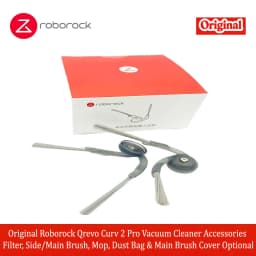 Original Roborock Qrevo Curv 2 Pro Vacuum Cleaner Accessories Filter, Side/Main Brush, Mop, Dust Bag & Main Brush Cover Optional