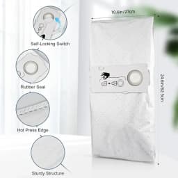 8pcs FeStool Series Vacuum Cleaner Dust Bags. Compatible for FeStool CT MINI, CT MID, and CT 15 Filter Bags.