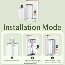 Automatic Aromatherapy Diffuser with 40ml Essential Oil 5-Speeds Air Freshener Spray Dispenser Rechargeable Humidifier for Home