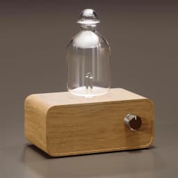 Rechargeable Essential Oil Diffuser Waterless Nebulizing Diffuser Electric Smell for Home Office Wood and Glass Aroma Diffuser