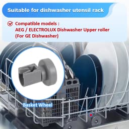 8PCS Dishwasher Basket Wheel For AEG For Electrolux For Küppersbusch For Favorit For Privileg For Zanussi For Ikea Wheel