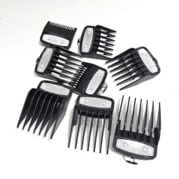 Metal Clip Clipper Guards Combs for Wahl Professional Guides Compatible with Magic Clip, Senior, Legend, Super Taper - Black