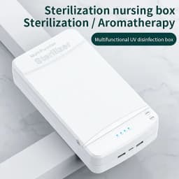 Portable USB Nail Tool Sterilizer with Blue Light – Ideal for Manicure, Tweezers, Scissors, Jewelry, Phones, Watches & Keys