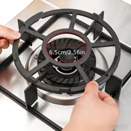 Universal Gas Stove Rack, Non-Slip Cooktop Grate for Small Pots & Milk Pans, Heavy-Duty Kitchen Stove Support Stand