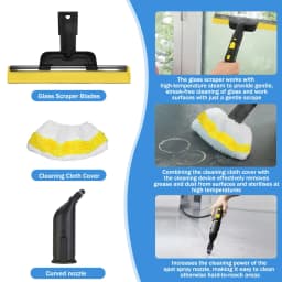 Replacement For Karcher SC1 SC2 SC3 SC4 SC5 Handheld Steam Cleaner Brush Head Replacement Mop Cloths Cover Nozzle