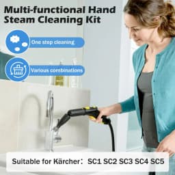 Replacement For Karcher SC1 SC2 SC3 SC4 SC5 Handheld Steam Cleaner Brush Head Replacement Mop Cloths Cover Nozzle
