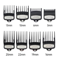 Professional Hair Clipper Limit Guide Comb for Wahl Trimmer Barber Guide Comb Haircut Tool Clipper Limit Combs Black/Clear
