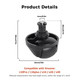 Front Caster Wheels For Dreame D9 L10 Pro L10s Pro Gen2 X30 Ultra X40 Ultra L20 L40 Ultra D10s Pro mova L300 L600 Vacuum Parts
