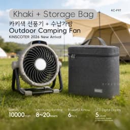 Portable 6 in 1 Outdoor Camping Fan 10000mAh Rechargeable Wireless Tent Ceiling Fan 5 Speed Adjustment Remote Control LED Light