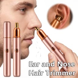 Mini Nose Hair Trimmer Painless Clipper Ear Eyebrow Waterproof Portable Rechargeable for Men Women Personal Grooming Tool