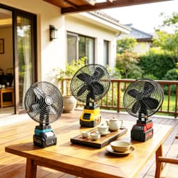 Camping Fan Outdoor Fishing Desktop Metal Strong Wind Fan For Makita For Dewalt For Milwaukee 18V Lithium Ion Battery For M18