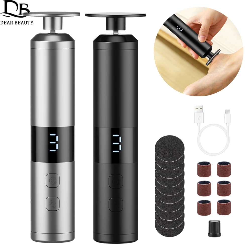Electric Foot Dead Skin Remover 6 Speeds Rechargeable Foot File Heels Exfoliator Callus Removal Professional Pedicure Tool