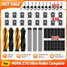 Compatible For MOVA Z70 Ultra Roller Complete Vacuum Cleaner Main Side Brush Roller Mop Filter Bag Accessories Replacement