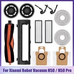For Xiaomi H50 PRO / OV42GL, H50 Robot Vacuum Cleaner Accessories Main Side Brush Mop Cloth HEPA Filter Dust Bag Spare Parts