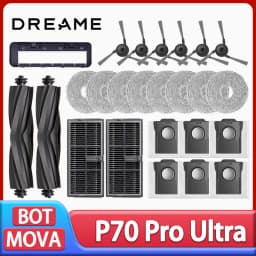 For MOVA P70 Pro UItra Accessories Main Side Brush HEPA Filter Mop Cloths Dust Bag Vacuum Cleaner Replacement Spare Parts