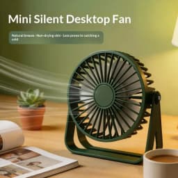 Portable Mini USB Fan Quiet Cooling 1 Set for Office Use and Student Efficiency