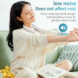 Portable Bladeless Neck Fan 5000mAh Rechargeable Personal Cooling Fan 5-Speed Quiet Wearable Fan for Travel Sports Outdoor