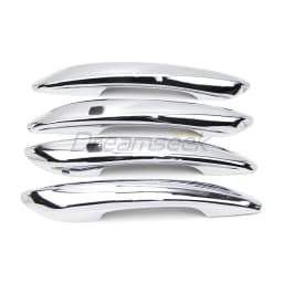 4PCs Door Handle Cover Exterior Trim For Hyundai Elantra CN7 2021 2022 2023 Chrome Molding With 2 Smart Key Hole