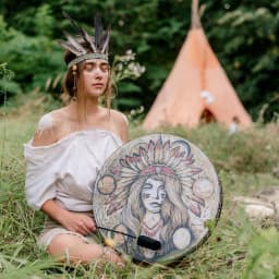 Shaman Drum Hand Drum Native American Drum With Drumstick Frame Drum Shamanic Drum Spiritual Gifts For Meditation Yoga Musical