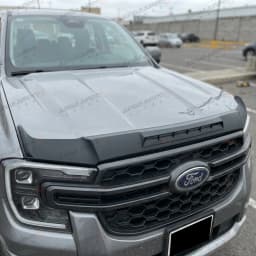 Bonnet Protector For Ford Ranger T9 2023 2024 2025 Wildtrak XLT XLS XL Sport Bonnet Guard ABS Bug Deflector Matte Black